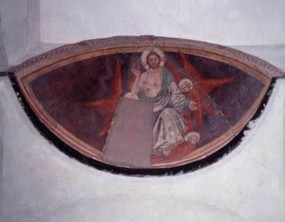 Zafer içinde Mesih (fresk by Taddeo di Bartolo