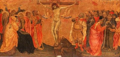 Çarmıha germe, predella paneli (panelde tempera) by Taddeo di Bartolo