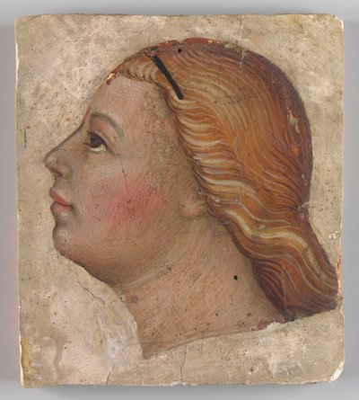 Sol Profilde Bir Meleğin Başkanı, yaklaşık. 1397. by Taddeo di Bartolo