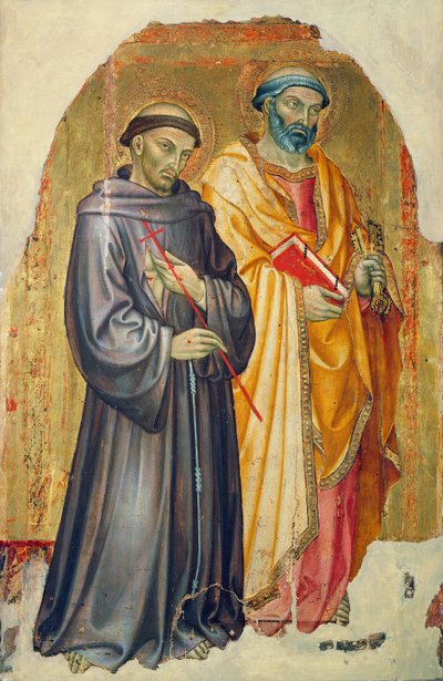 Taddeo di Bartolo'nun yazdığı Aziz Francis ve Aziz Peter (yaklaşık 1363-1422) by Taddeo di Bartolo