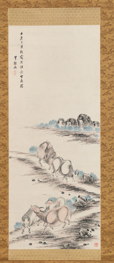 Öküz ve Çoban, 1832. by Takahashi Sohei