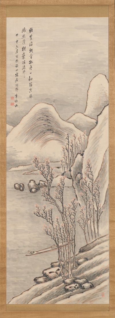 Karlı Manzara, 1824. by Takahashi Sohei