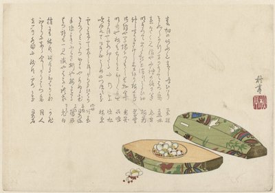 Çiçeği ile kutu by Tanaka Shûtei