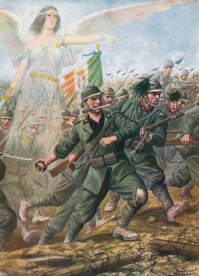 Piave Nehri Savaşı, 1918 by Tancredi Scarpelli