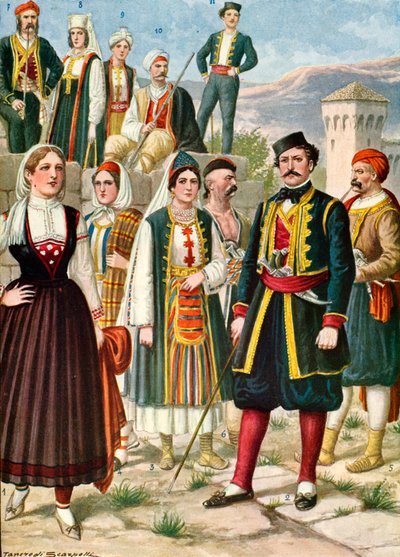 Dalmaçya ve Morlacchi Kostümleri by Tancredi Scarpelli