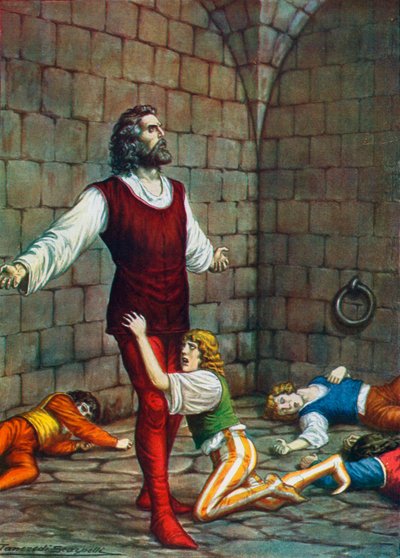 Kont Ugolino della Gherardesca ve oğulları Muda