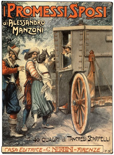 Kapak için illüstrasyon Alessandro Manzoni (1785-1873), Aşıklar, c.1930 (baskı) by Tancredi Scarpelli