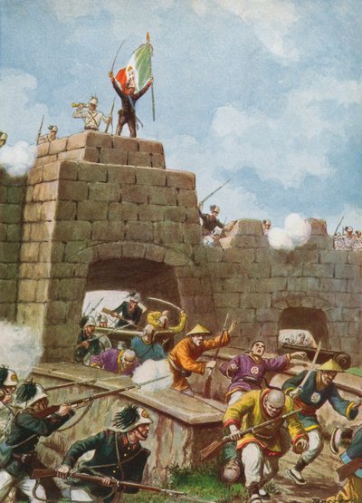 1900 Pekin giren İtalyan birlikleri by Tancredi Scarpelli