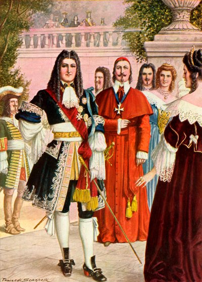 Fransa Kralı XIV.Louis ve sarayı by Tancredi Scarpelli