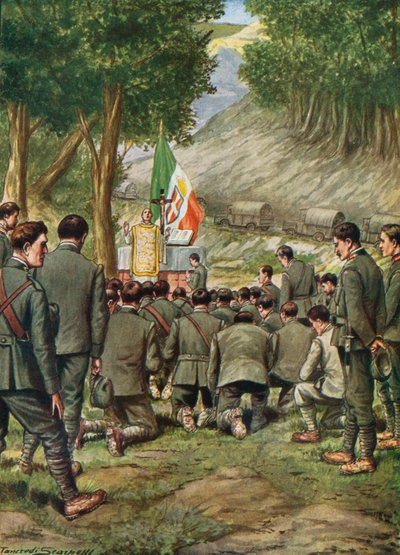 İlerlemeden önce kampta kitle by Tancredi Scarpelli