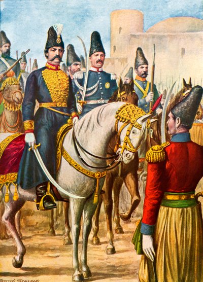 Pers kralı Nasradin-Şah by Tancredi Scarpelli