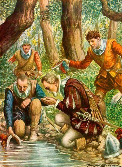 Ponce di Leon, gençlik pınarının peşine düşer by Tancredi Scarpelli