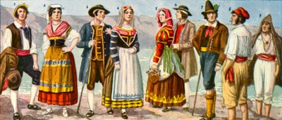 Regional italian dress by Tancredi Scarpelli