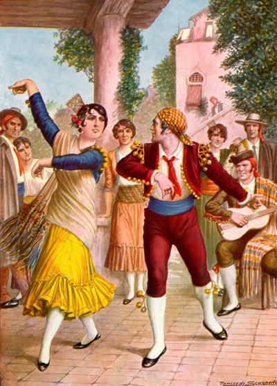 İspanyol dansçılar by Tancredi Scarpelli