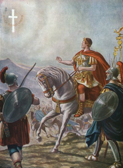İmparator Konstantin I dönüştürme (gravür) by Tancredi Scarpelli