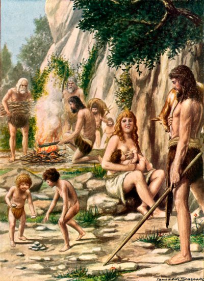 Orijinal İtalyanlar - Mağara adamları by Tancredi Scarpelli