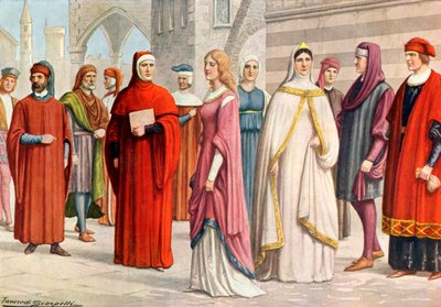 13. yüzyılın Toskana kostümleri by Tancredi Scarpelli