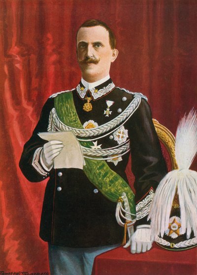 Vittorio Emanuele III okuması, 1900 by Tancredi Scarpelli