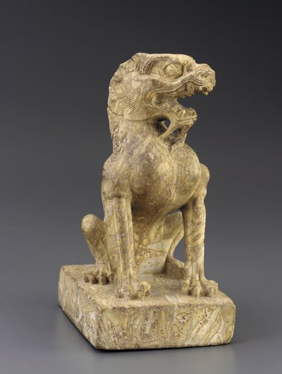 koruyucu aslan by Tang Dynasty Chinese School