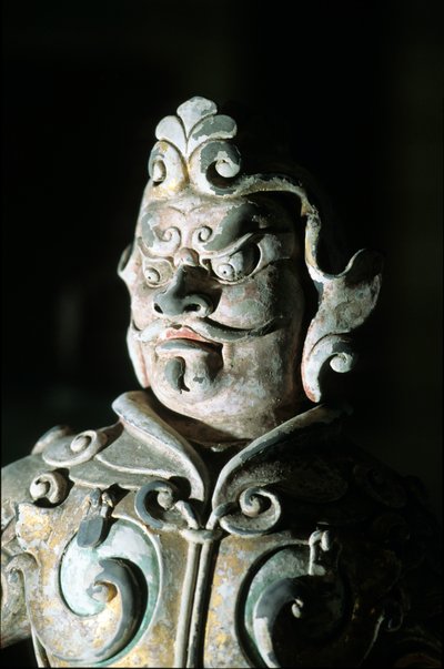 Bir savaşçının temsili, detay, 618-907 by Tang Dynasty Chinese School