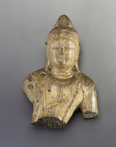 Budist figürünün küçük büstü by Tang Dynasty Chinese School