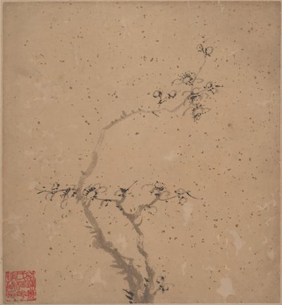 Çiçek Açan Erik, Tarihli 1840. by Tang Yifen