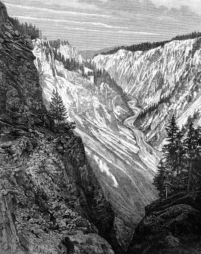 Büyük Kanyon, Yellowstone Ulusal Parkı, ABD, 19. yüzyıl. by Taylor