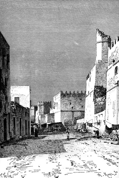 Leonec Caddesi, Sfakes, Kuzey Afrika, 1895. by Taylor