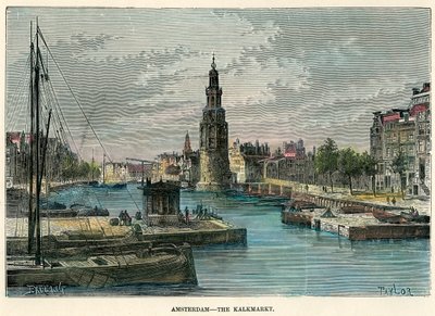 Kalkmarkt, Amsterdam, Hollanda, c1880. by Taylor