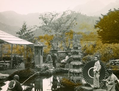 Dainichi bahçesinde balık tutma günü - Nikko