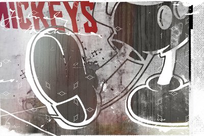 Mickey'ler, 2016 (Tuval üzerine kolaj) by Teis Albers