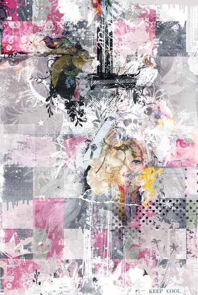 Doğa Patchwork, 2016 (Tuval üzerine kolaj) by Teis Albers