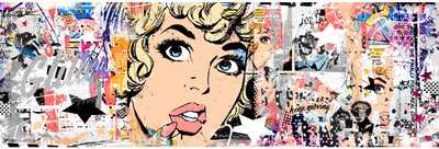 Yeni Parıltı, 2015 (Tuval üzerine kolaj) by Teis Albers