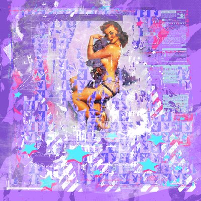 Pinup1, 2014 (tuval üzerine karışık teknik) by Teis Albers