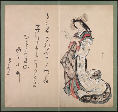Fahişe Bir Mektubu Okumak by Teisai Hokuba