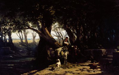 Antignano'da Ardenza veya Zeytinlik by Telemaco Signorini