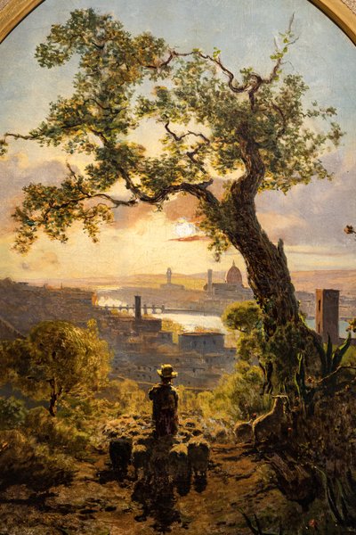 St. Miniato tepesinden Floransa manzarası by Telemaco Signorini