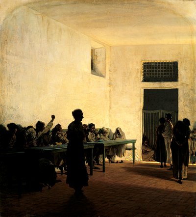 Telemaco Signorini tarafından Floransa'daki St Bonifazio'daki Deli Kadınların Koğuşu (1835-1901) by Telemaco Signorini