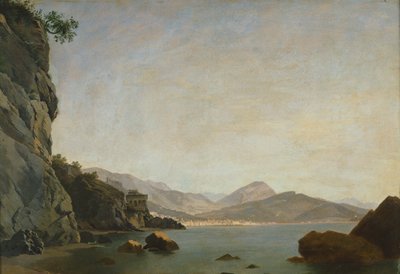 Salerno Körfezi manzarası (tuval üzerine yağlı boya) by Teodoro Duclere