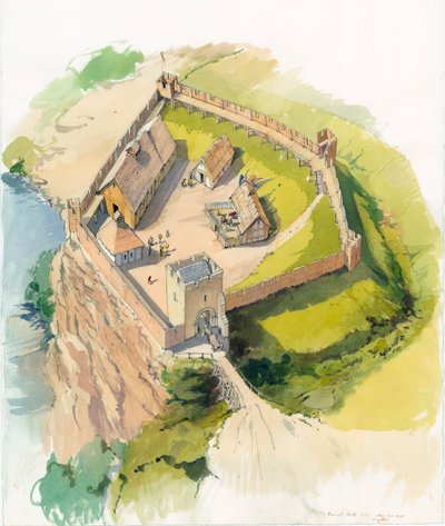 Barnard Kalesi, Durham, c1100 by Terry Ball