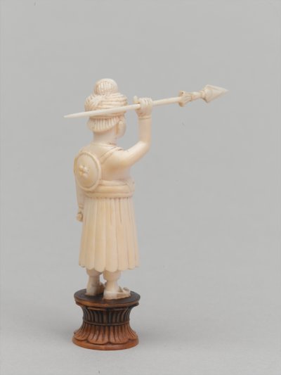 Siyah piyon, satranç taşı, Hindistan, 1820 dolaylarında by Tessier