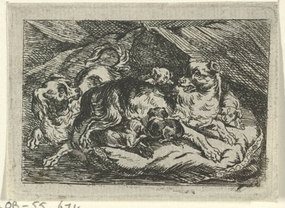 Genç köpeklerle çöp by Tethart Philip Christian Haag