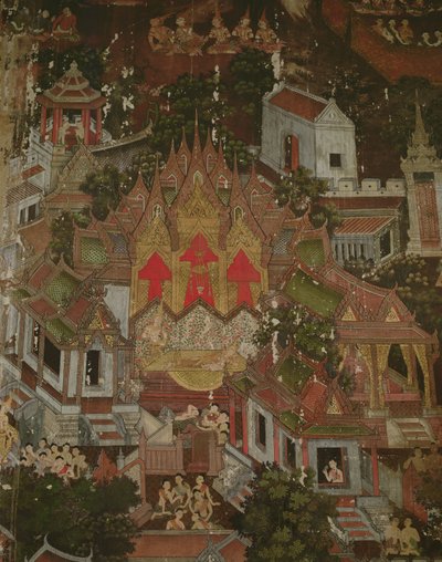 Bir Prensin Doğuşu, Wat Suthat, Bangkok by Thai School