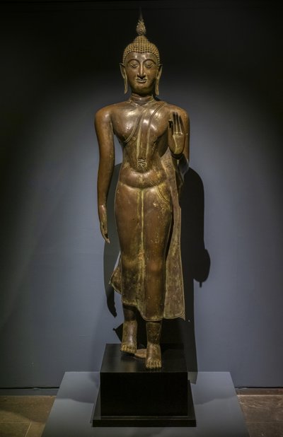 Buda yürüyüş. Tayland. Sukhothai