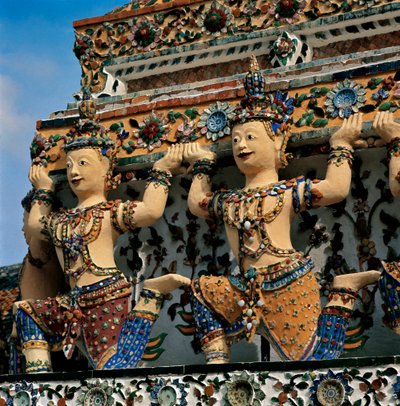 Wat Arun tapınağının Karyatidleri by Thai School