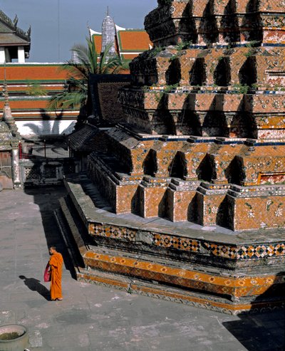 Yatan Buda tapınağının görünümü, c.1700 by Thai School