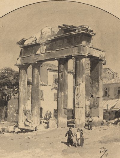 Eski Pazar Kapısı, 1890. by Themistocles von Eckenbrecher