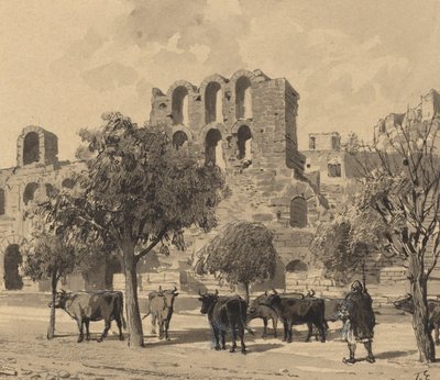 Herodes Atticus Tiyatrosu by Themistocles von Eckenbrecher
