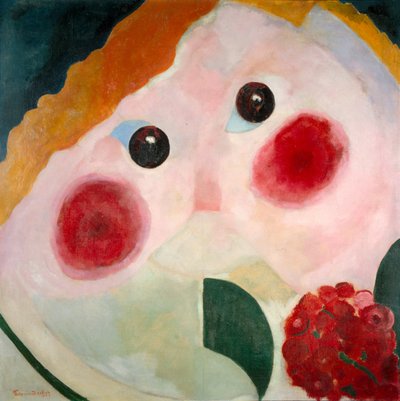 Düğünçiçeği ile Kız, 1914 by Theo van Doesburg