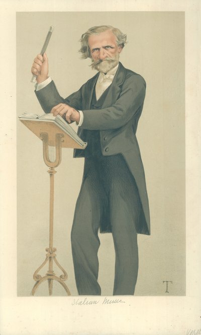 Giuseppe Verdi, İtalyan Müziği by Theobald Chartran